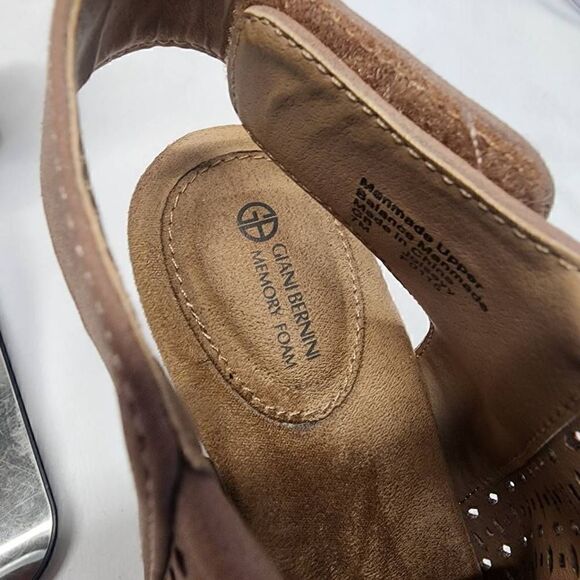 Giani Bernini Womens Joisey Rubber Peep Toe Casual, Rose Perforated Size 7 - Picture 10 of 11